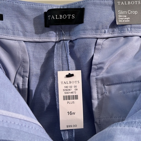 NWT Talbots Slim Crop Pants - Picture 7 of 8